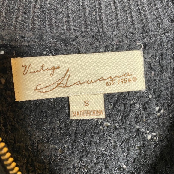 Vintage Havana Textured Half Zip Pullover - Picture 4 of 4